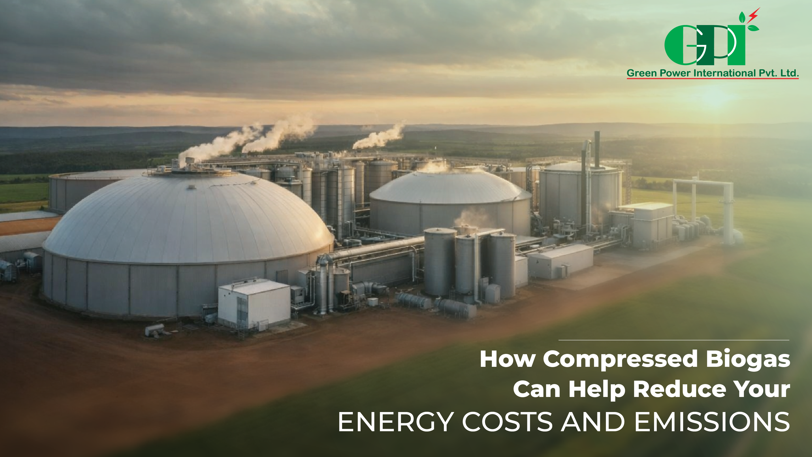 compressed biogas plant